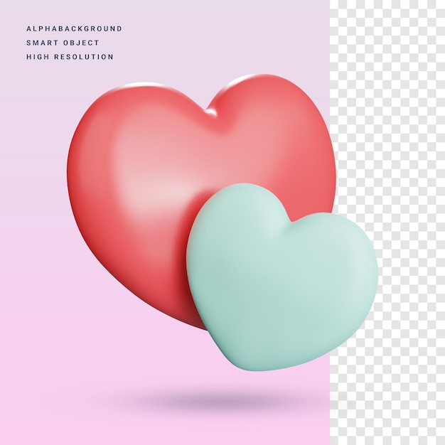 Heart 3d Icon Illustration