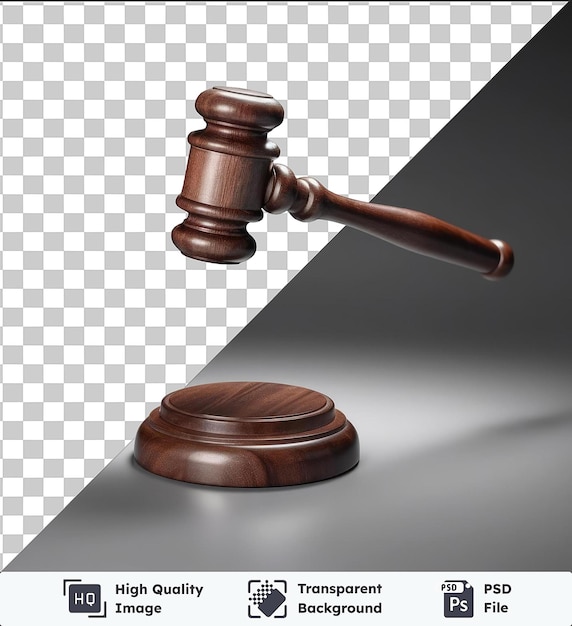 PSD highquality transparent psd realistic photographic judge_s gavel