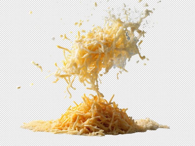 PSD highresolution cheese splash on transparent