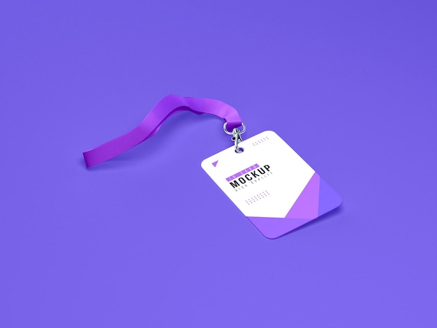 Id cards holder mockup