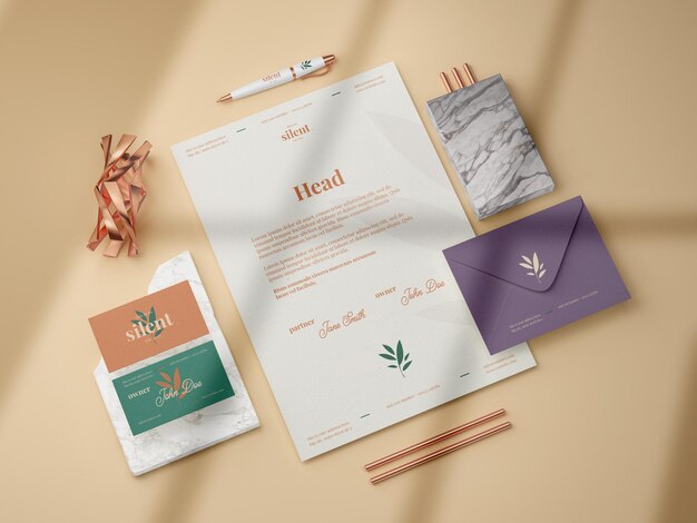 PSD identity brand mockup template