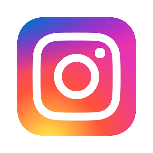 PSD instagram application logo