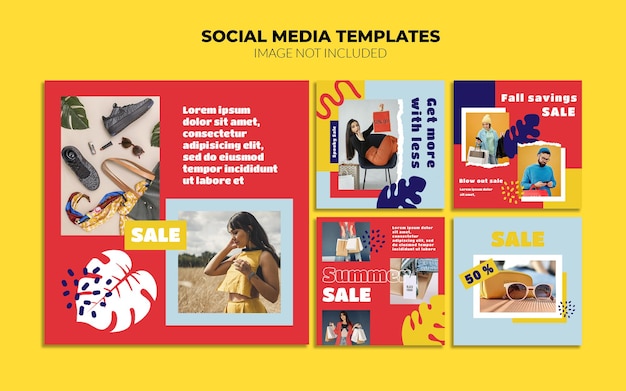 Instagram Fashion Sale Social Media Post Templates