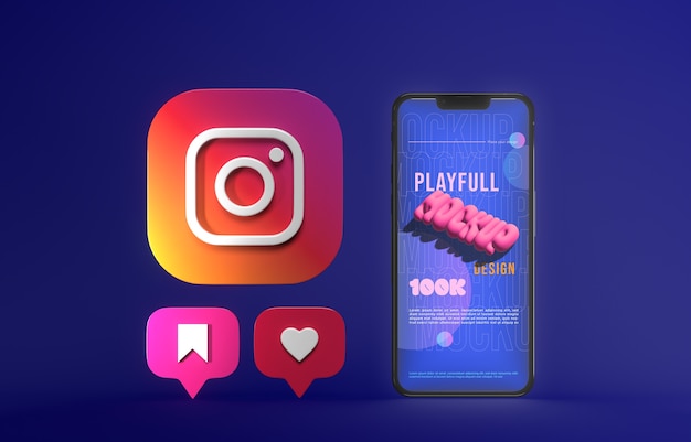 Instagram reel mock-up design