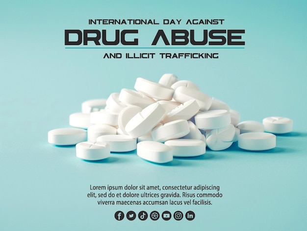 PSD international day against drug abuse and illicit trafficking poster design