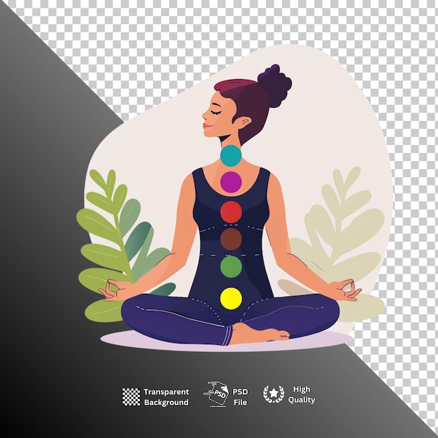 International yoga day isolated on transparent background