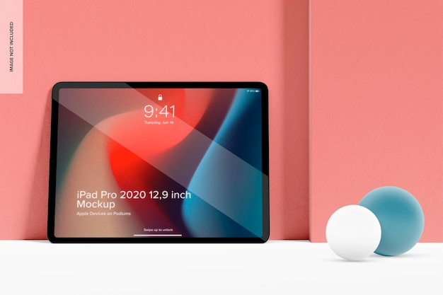 iPad Pro 2020 Mockup, Front View