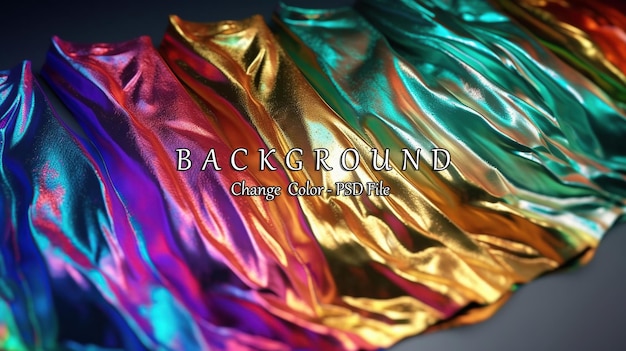 PSD iridescent foil texture pack holographic background