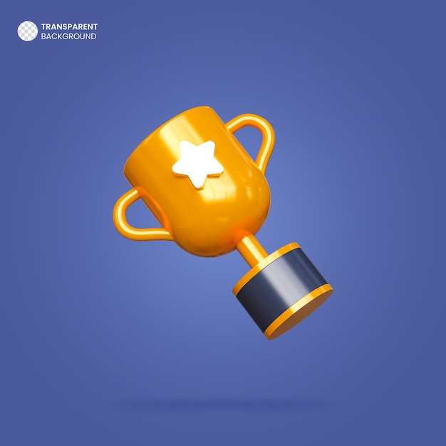 Isolated 3d render trophy icon