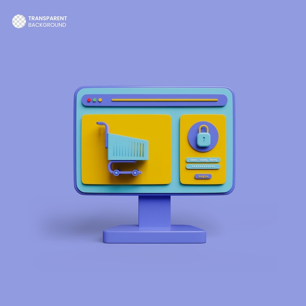 Isolated 3d render webcam icon