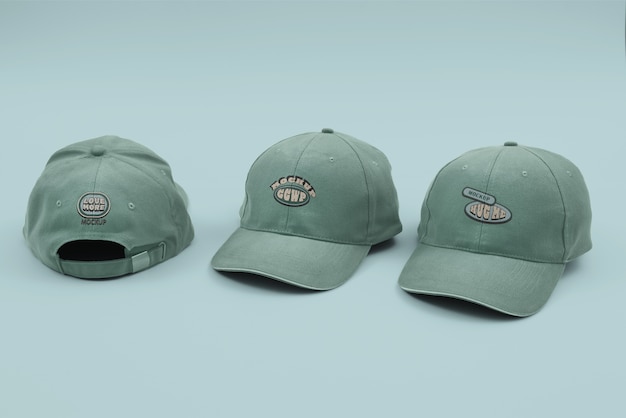 Isolated cap mockup