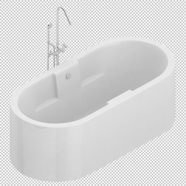 PSD isometric bathtub