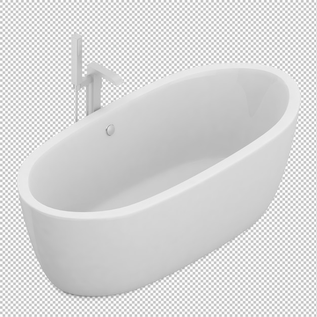 PSD isometric bathtub