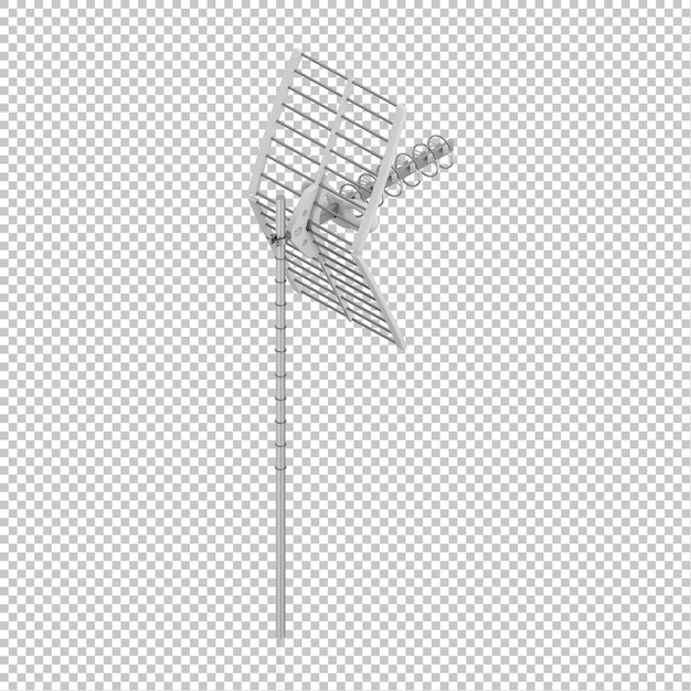 PSD isometric satellite antenna