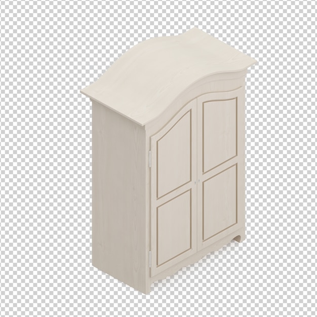 PSD isometric  wardrobe