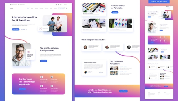 IT Company Website Landing Page Template