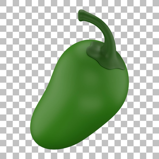 Jalapeno 3D Illustration