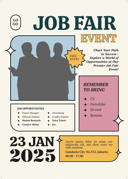 PSD job fair event flyer