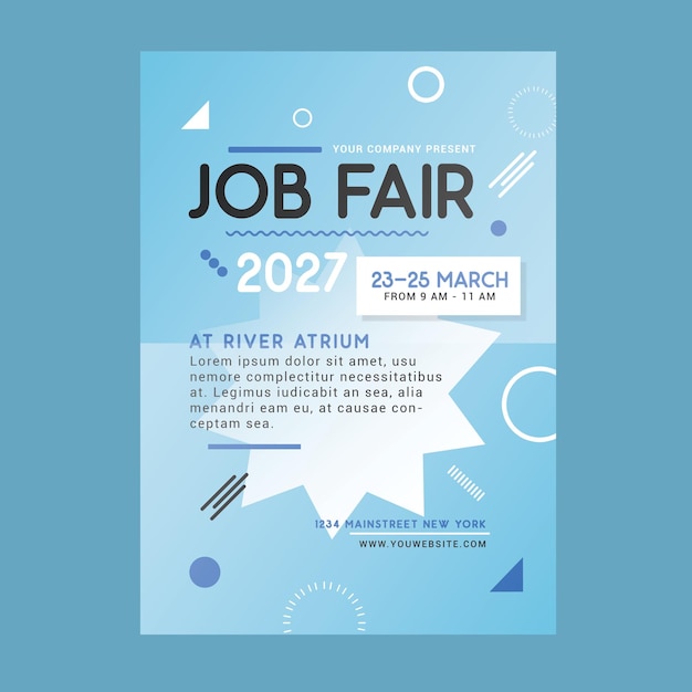 PSD job fair flyer