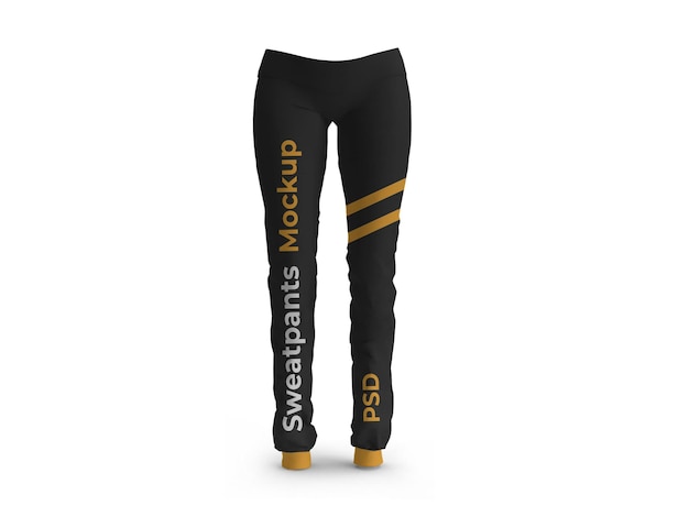 Jogger Sweatpants Mockup Template Isolated