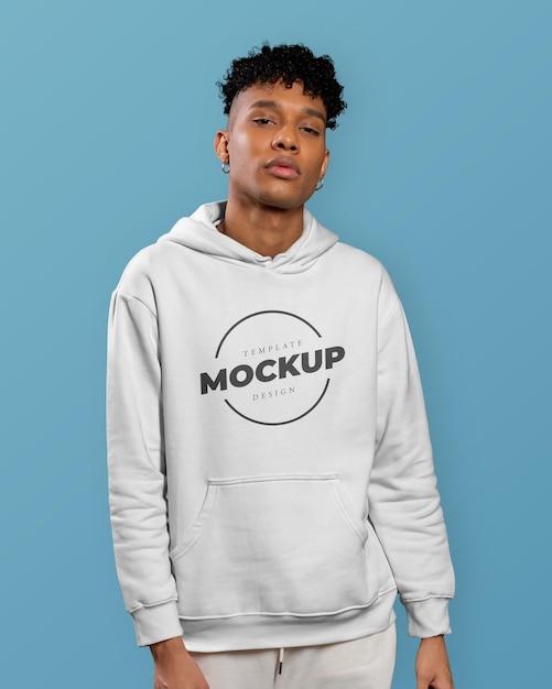 Jumper Hoodie Men Fashion Editable Mockup Template