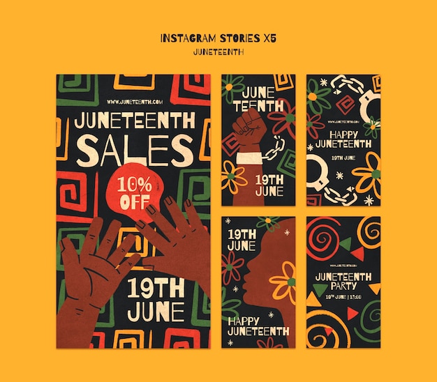 Juneteenth  template design