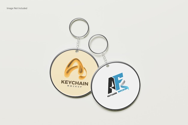 PSD a key chain with a logo that says key and a key