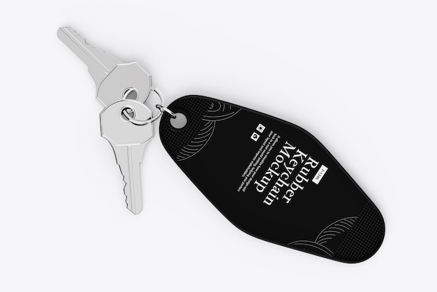 PSD keychain branding psd mockup