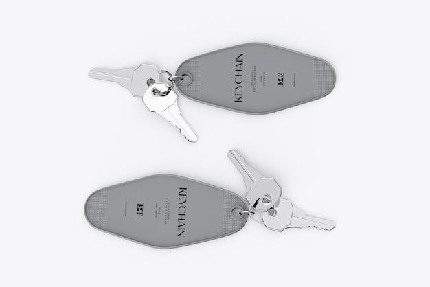 PSD keychain branding psd mockup