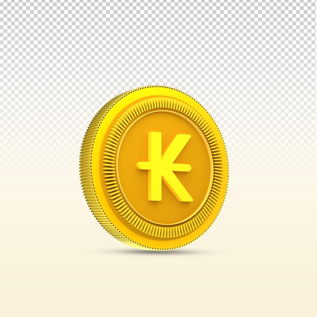 KIP Laos Coin Currency 3D Icon Collections