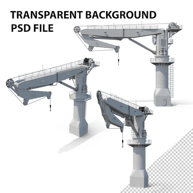 PSD knuckle boom crane png