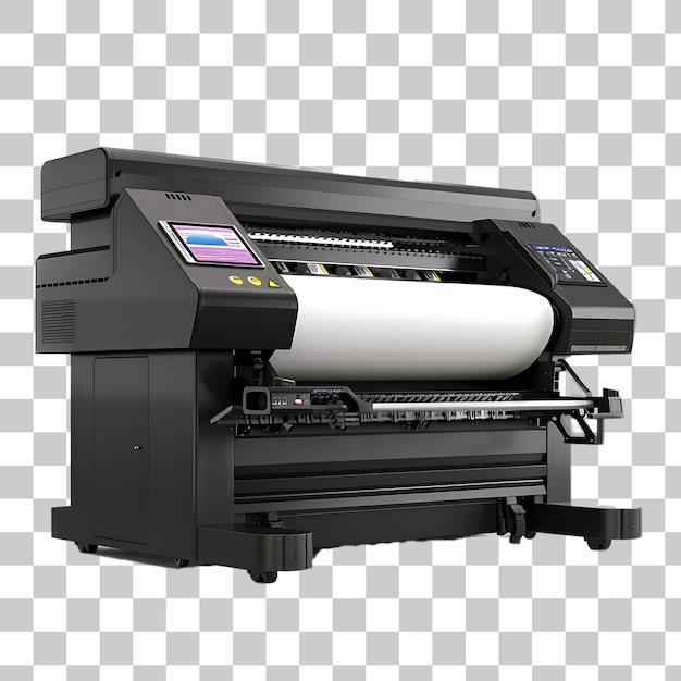 Large Format Printer on White Background