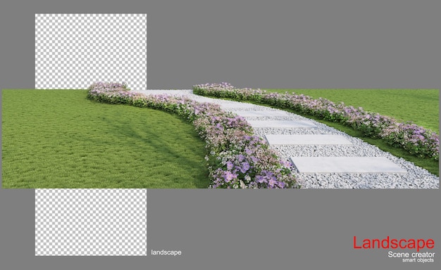 PSD lawns and flower gardens