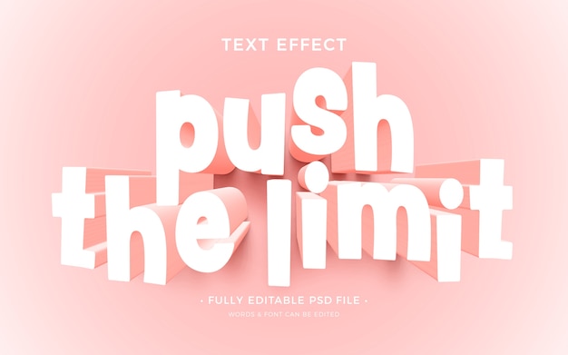 PSD letter growing  text effect