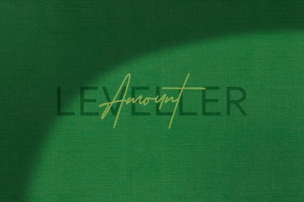 Leveller Green Paper Logo Moc