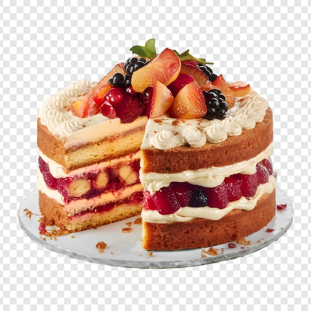 PSD linzer torte isolated on transparent background