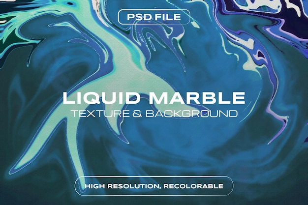 PSD liquid marble background