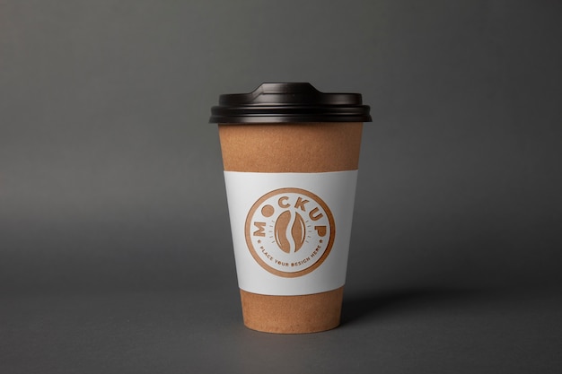 Logo mockup on paper cup