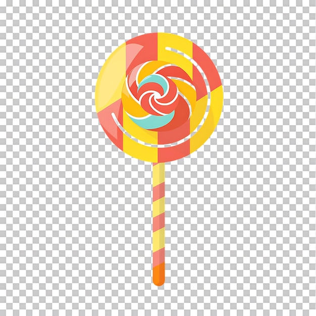 PSD lollipop icon against transparent background generated by ai