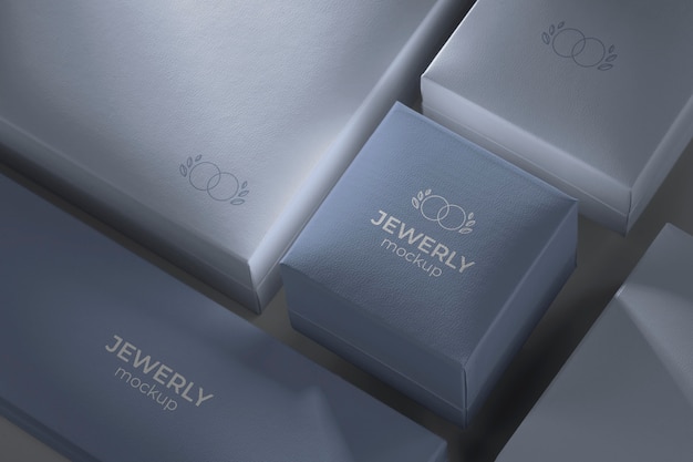 PSD luxurious jewelry packaging arrangement