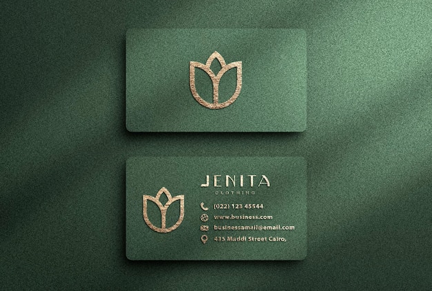 luxury business card mockup