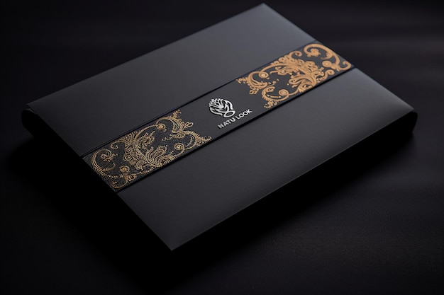 Luxury card logo mockup_editable logo mockup