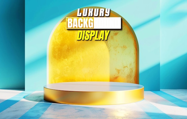 PSD luxury product podium display background