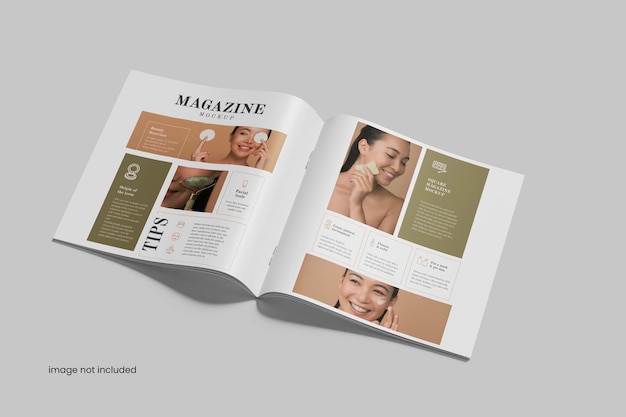 PSD magazine page mockup