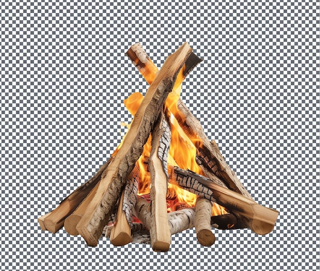 PSD magnificent bonfire isolated on transparent background