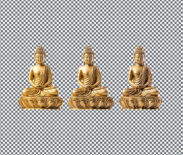 PSD magnificent buddha wall art isolated on transparent background