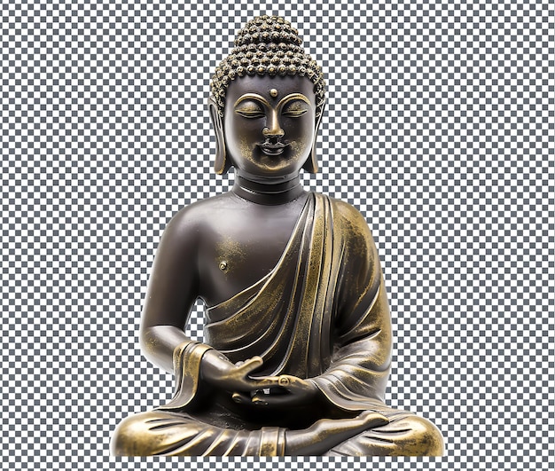 PSD magnificent buddha wall art isolated on transparent background