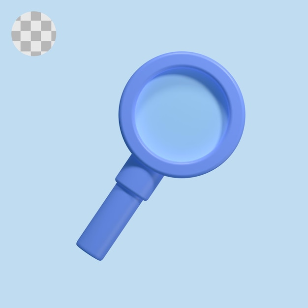 magnifying glass 3d icon