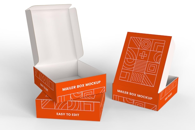 Mailing Boxes Mockup