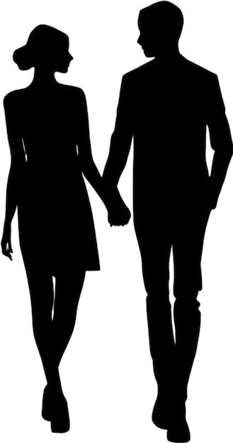 PSD a man and a woman holding hands and a woman holding hands